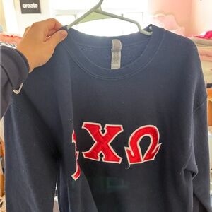 Women's Black Sweater with Red Accents AXO BUNDLE
